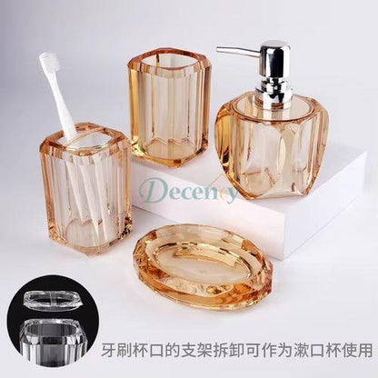 4pcs Bathroom Vanity Countertop Accessories