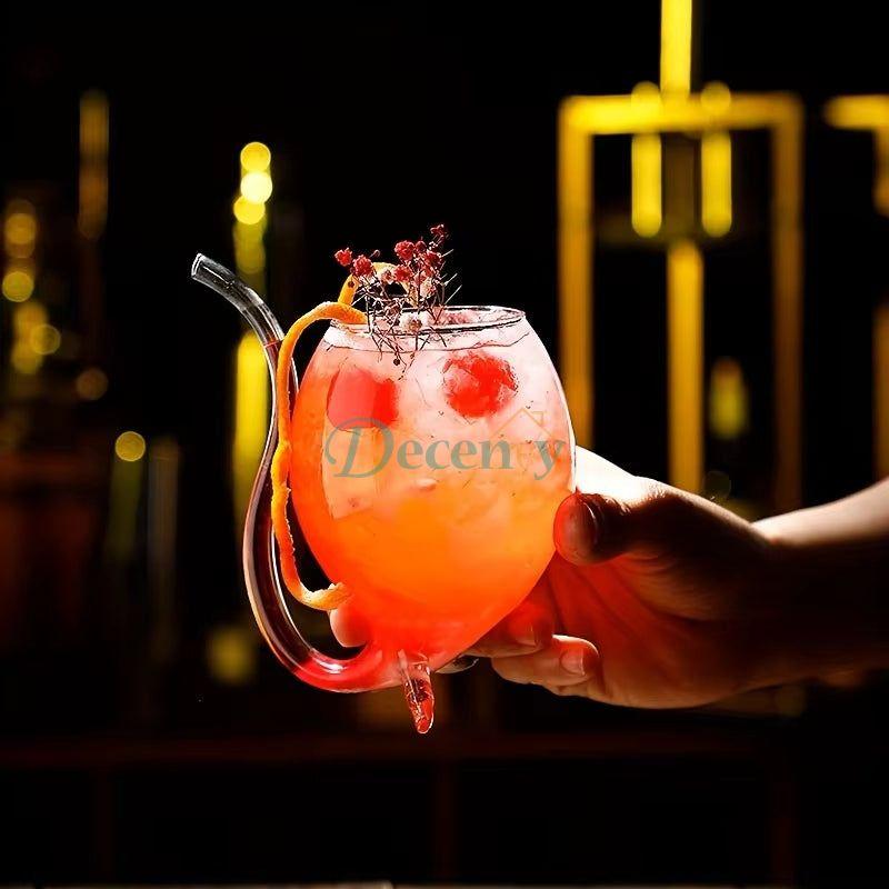 Vampire Glass with Built-in Straw