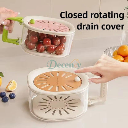 Multi-functional Fruit and Vegetable Washing Bowl With Strainer