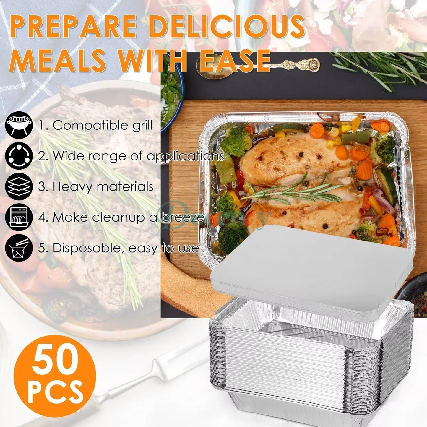 Disposable Aluminium Air Fryer Tray (6 Pcs