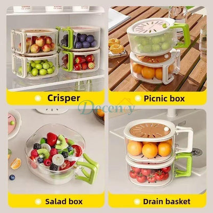 Multi-functional Fruit and Vegetable Washing Bowl With Strainer