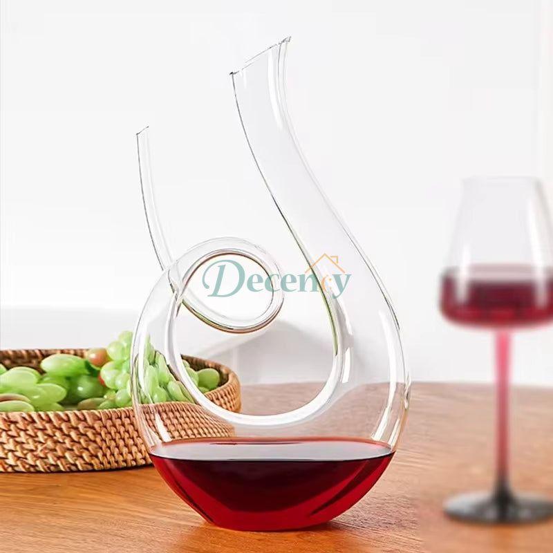 Crystal High-Grade Swan Spiral Wine