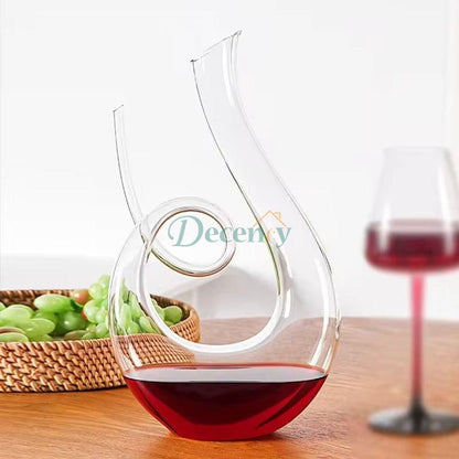 Crystal High-Grade Swan Spiral Wine