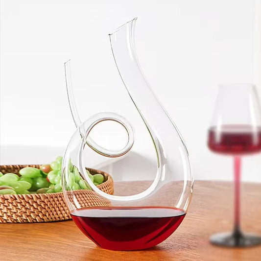 Crystal High-Grade Swan Spiral Wine