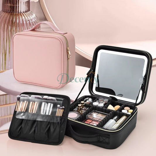 New Led Cosmetic Bag With Mirror