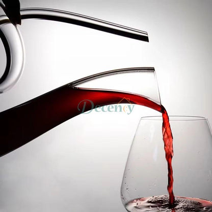 Crystal High-Grade Swan Spiral Wine