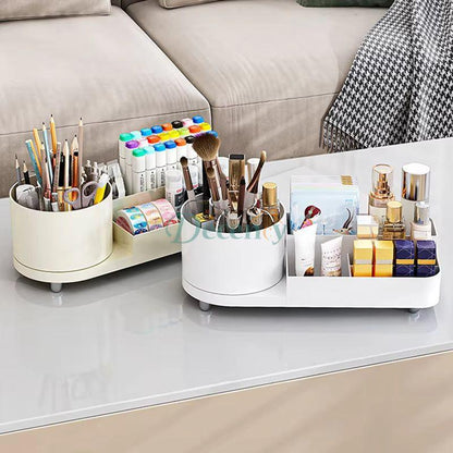 360° rotating large makeup organizer