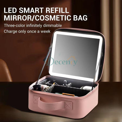 New Led Cosmetic Bag With Mirror