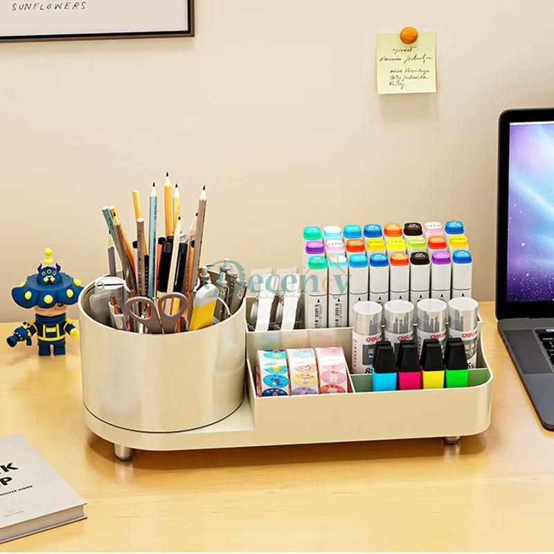 360° rotating large makeup organizer
