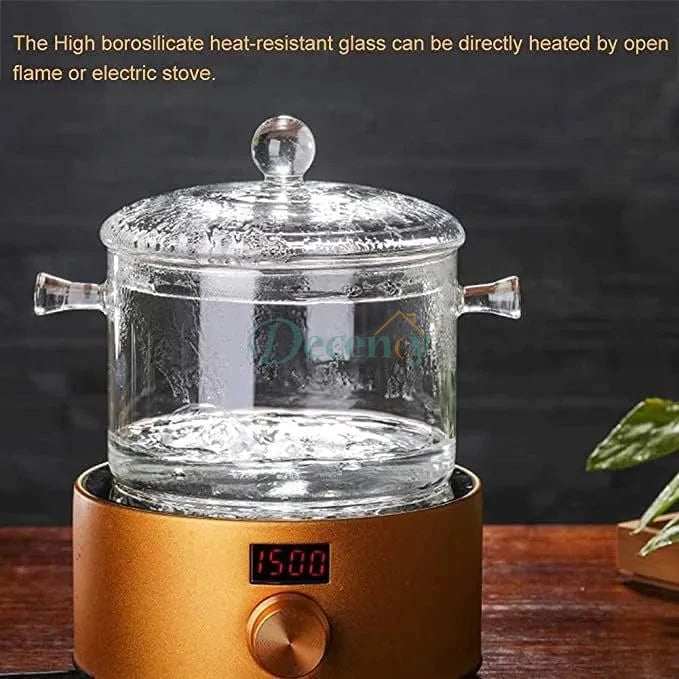 Clear Glass Soup Pot (1900ML)
