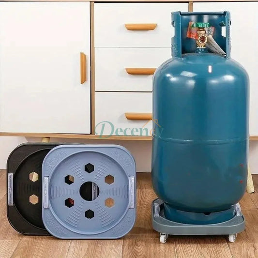  Heavy-Duty Plastic Gas Cylinder Trolley – Easy Mobility & Sturdy Support
