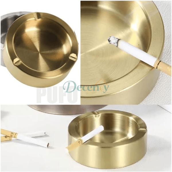 Luxe Flame Gold Ashtray ( 12CM)