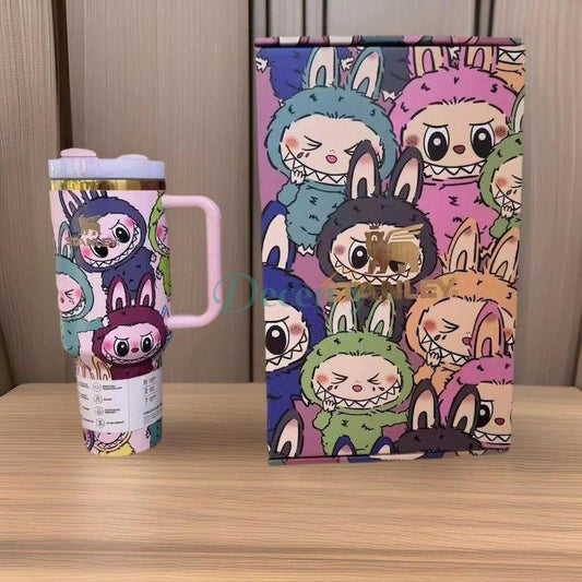 Limited Edition Labubu Stanley Cup 40oz – Cute Cartoon Tumbler