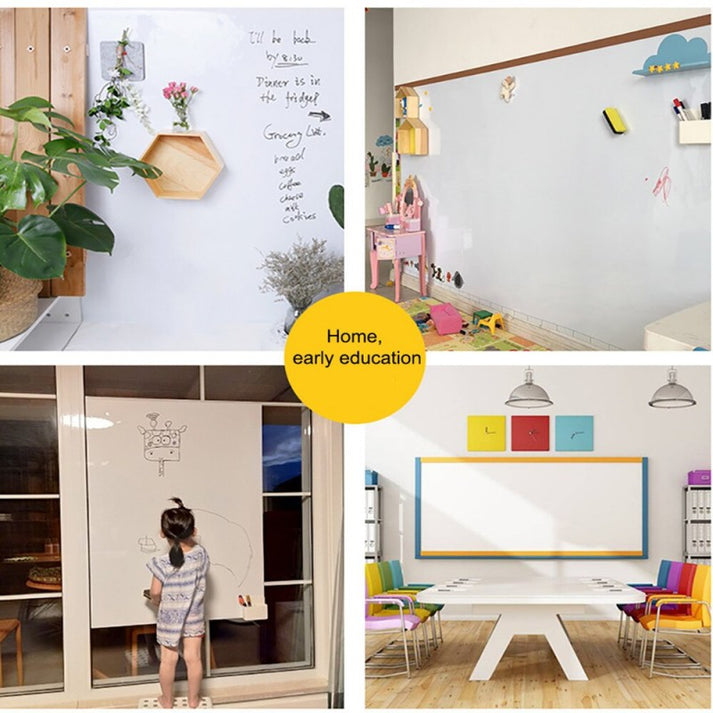 Whiteboard Self Adhesive Wallpaper Sticker For Kids With Marker 60 X 200 Cm