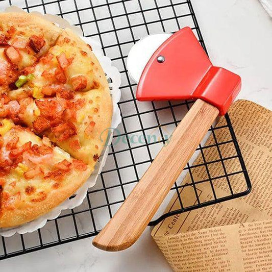 Bamboo Handle Pizza Cutter