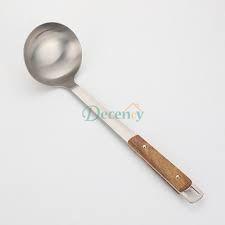 Stainless steel Woden Handel grabe spoon