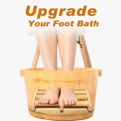 Premium Wooden Acupressure Foot Roller Massager
