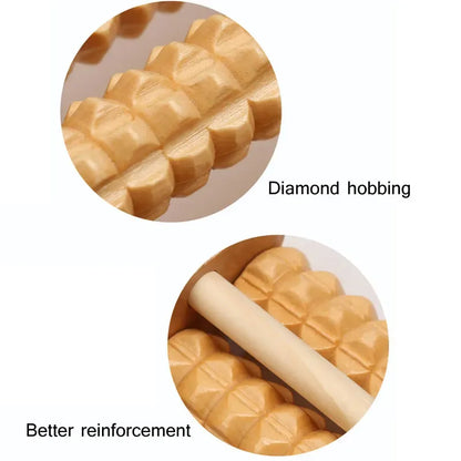 Premium Wooden Acupressure Foot Roller Massager