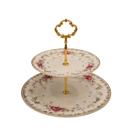 Royal Albert 2-Tier Luxury Serving Platter ( 2 )