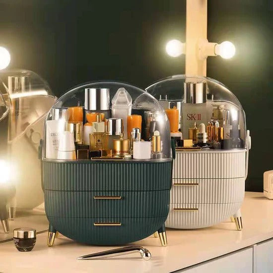 Cute Makeup Cosmetics Organizer Box With Drawer Storage