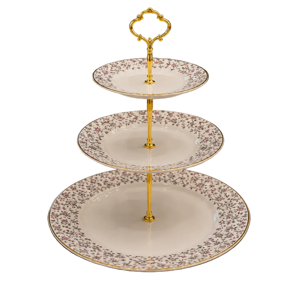 Royal Albert  3-Tier Luxury Serving Platter ( 2 )
