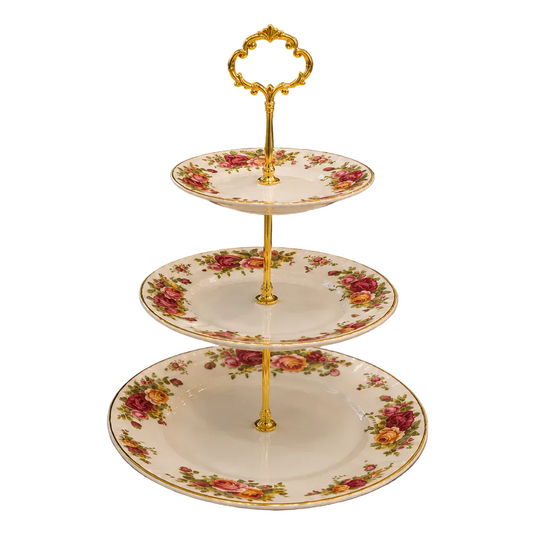 Royal Albert  3-Tier Luxury Serving Platter ( 1 )