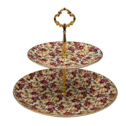 Royal Albert 2-Tier Luxury Serving Platter ( 3 )