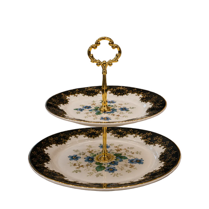 Royal Albert 2-Tier Luxury Serving Platter ( 4 )