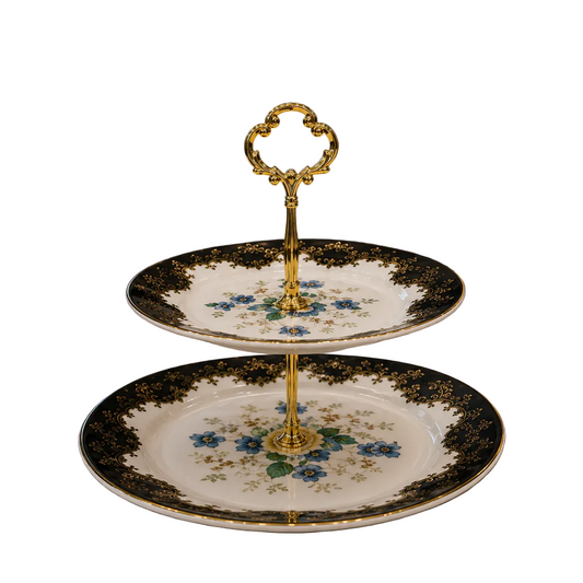 Royal Albert 2-Tier Luxury Serving Platter ( 4 )