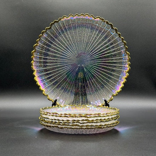 7 Pcs Rainbow Glass Turkish Cake Set