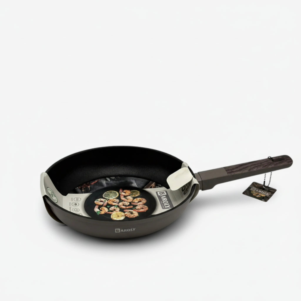 Baroly Professional Non-Stick Fry Pan Set – Premium Marble Coating with Ergonomic Heat-Resistant Handle