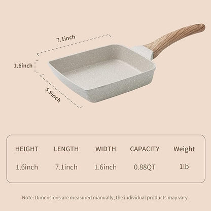 Square Shape Nonstick Fry Pan