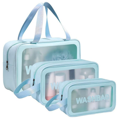 3 Piece Set Travel Water-proof Wash Bag
