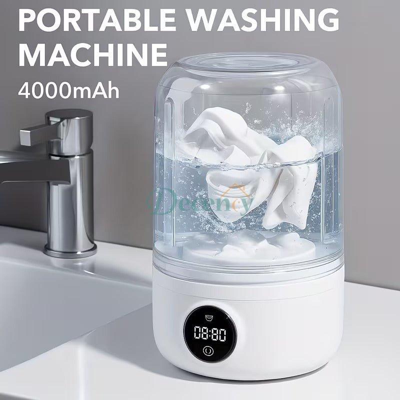 Portable Washing Machine 10W Quiet Rechargeable Mini Laundry Washer