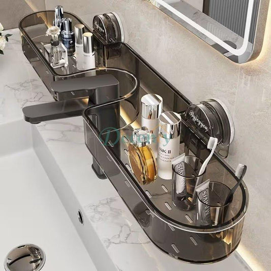 Wall-Mounted Suction Wall Shelf – No-Drill Storage Organizer