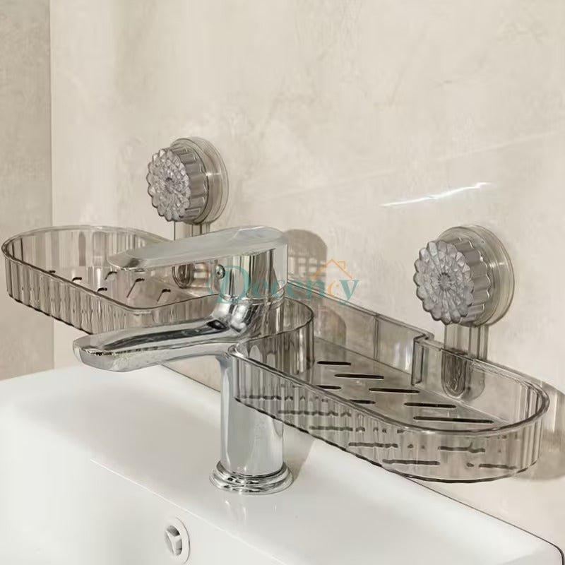 Wall-Mounted Suction Wall Shelf – No-Drill Storage Organizer