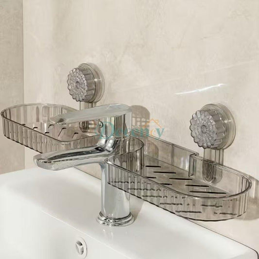 Wall-Mounted Suction Wall Shelf – No-Drill Storage Organizer