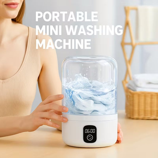 Portable Washing Machine 10W Quiet Rechargeable Mini Laundry Washer