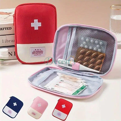 One Carrying Portable First Aid Kit, Small Medicine Bag, Emergency Medical Relief Pack for Business Trips and Travel