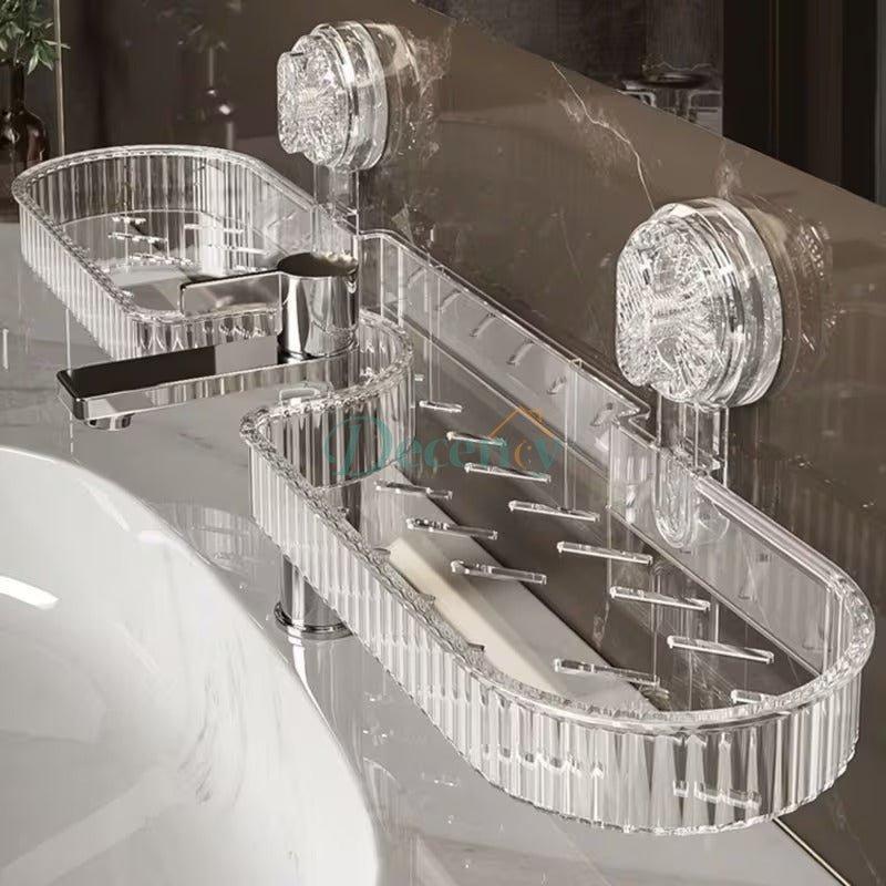 Wall-Mounted Suction Wall Shelf – No-Drill Storage Organizer
