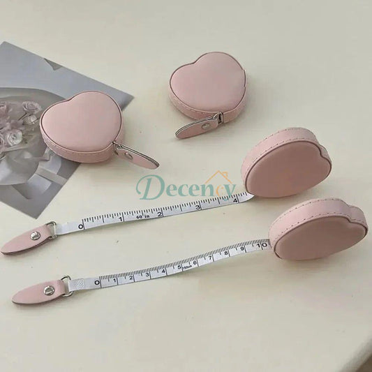heart shaped mini measuring tape  cute pocket measuring tape  retractable tape measure keychain  sewing accessories measuring tool  mini tape measure for kids or gifts