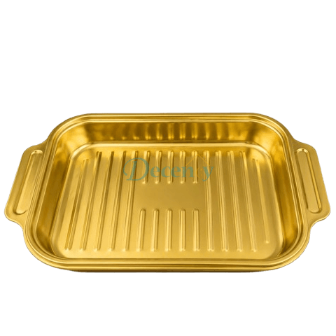 Luxury Gold Stainless Steel Roasting & Baking Tray with Handles