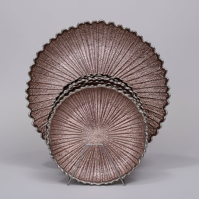 Copper & Silver line 7 pcs Cake Set