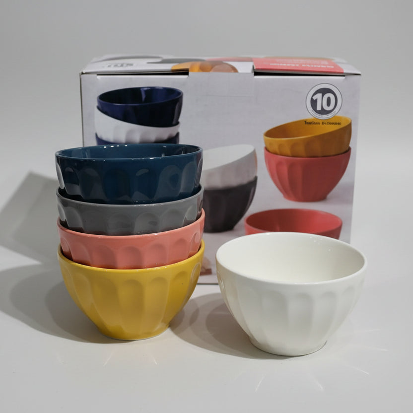 Danny Home Mixed Color Dessert Bowl (10Pcs.)