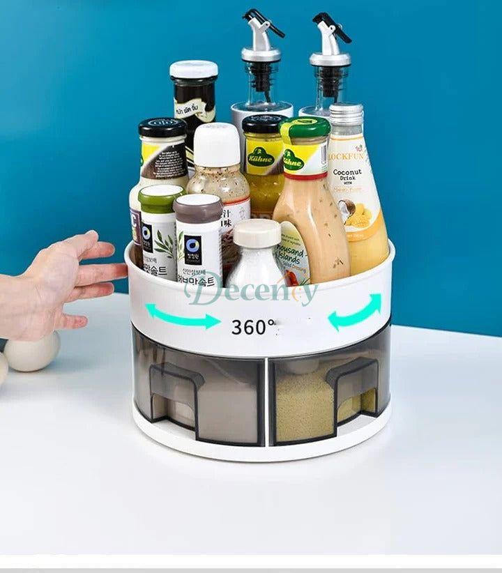 360• revolving Multifunction Kitchen storage rack