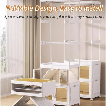 Portable Multifunctional Baby Wardrobe And Storage Cabinet