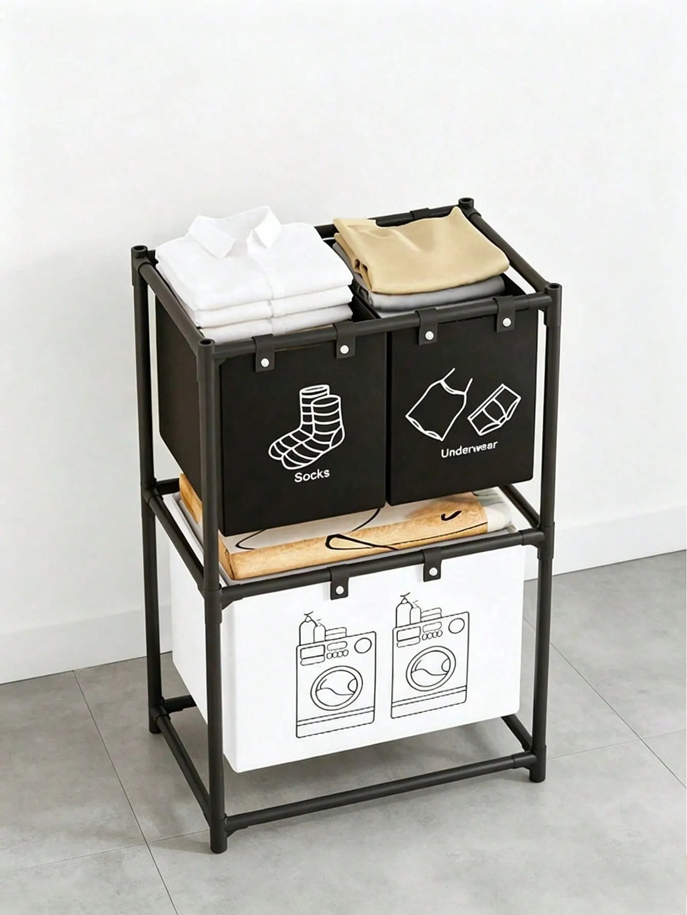 2 Layer Multifunctional Laundry Storage Rack