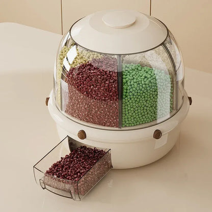 10Kg Elegant 360 Degree Round Cereal Dispenser