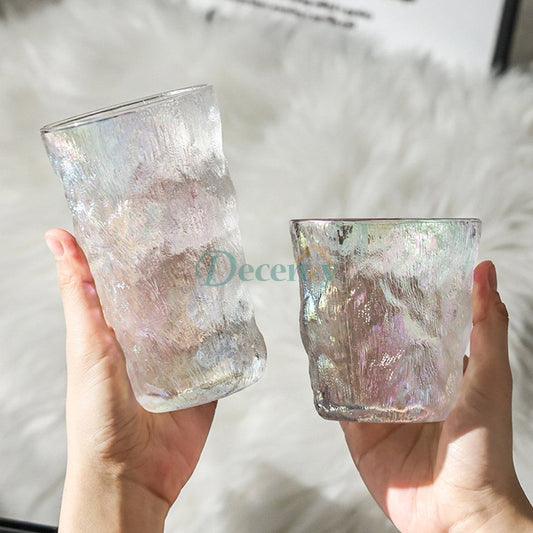 Frozen Ice Drink Glass - Rainbow - 6PC