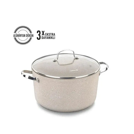 KORKMAZ Casserole Granita Aluminum 3 & 5 Litres